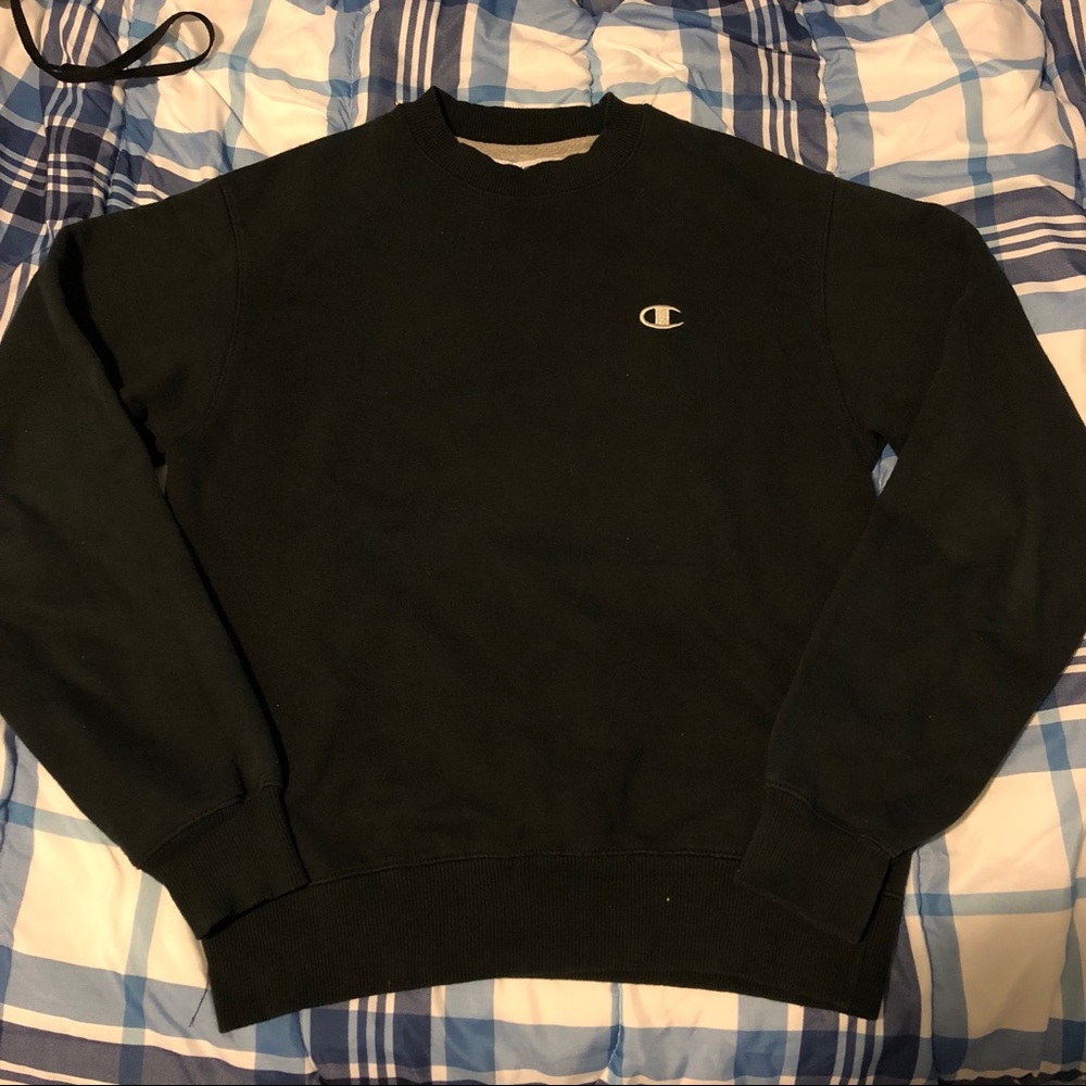 Black Champion Crewneck